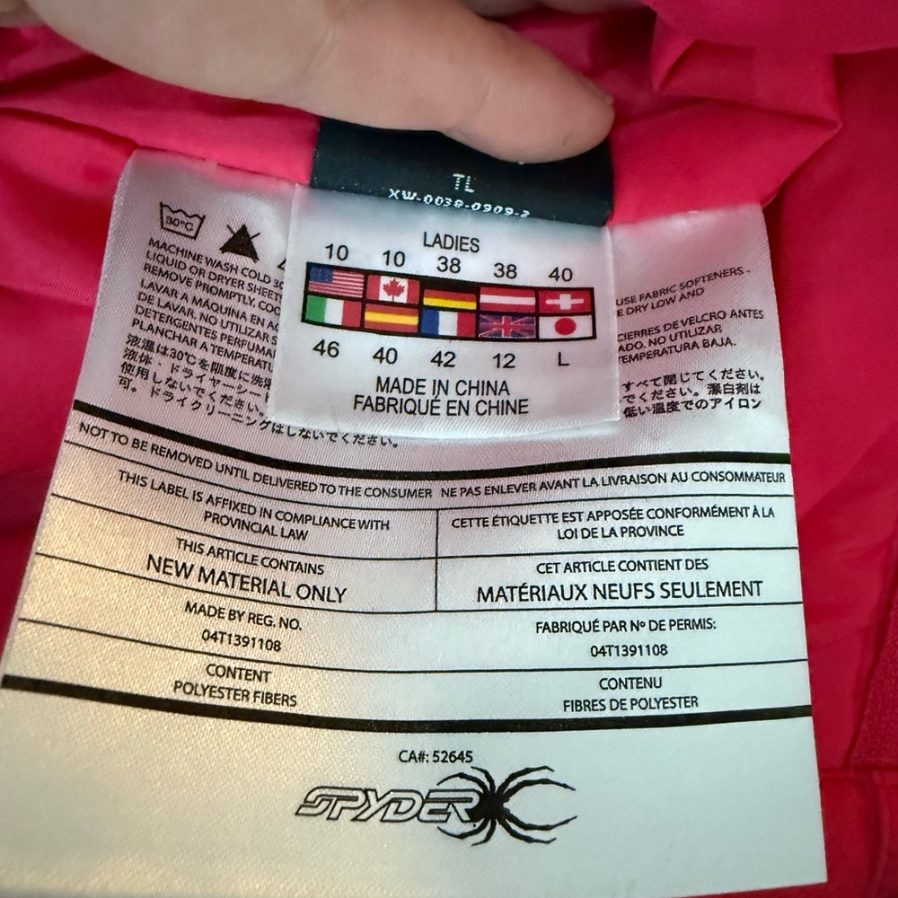 Spyder Vibrant Pink Ski / Snow Pants